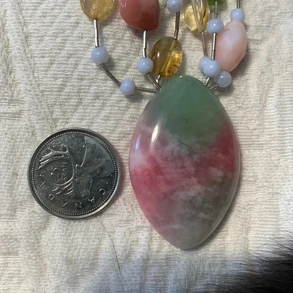 Gemstone necklace SS  925 - Picture 9 of 9